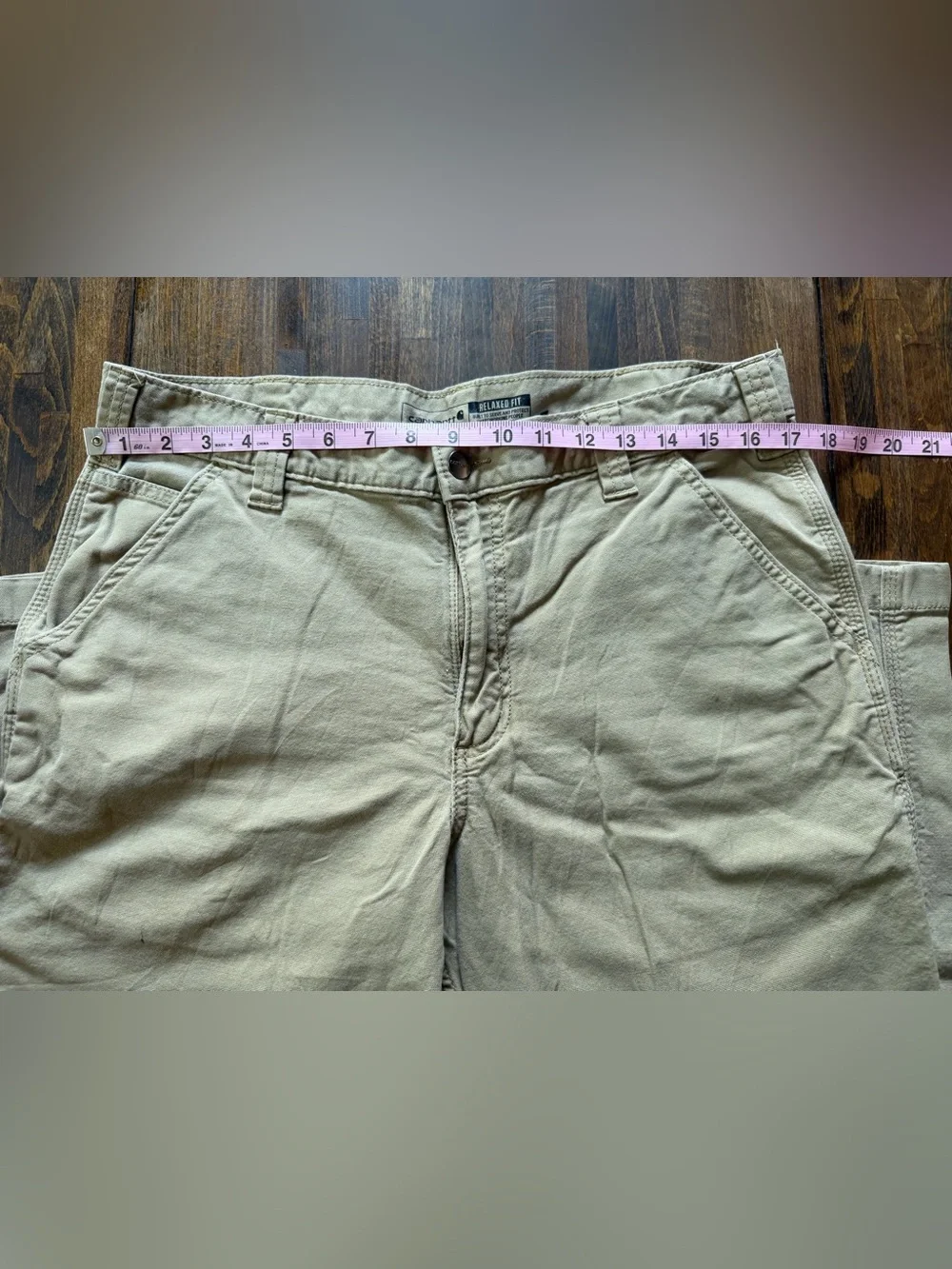 Carhartt Rugged Flex Relaxed Fit Pants Mens 35x30 True 29” Khaki 102291 253 Tan